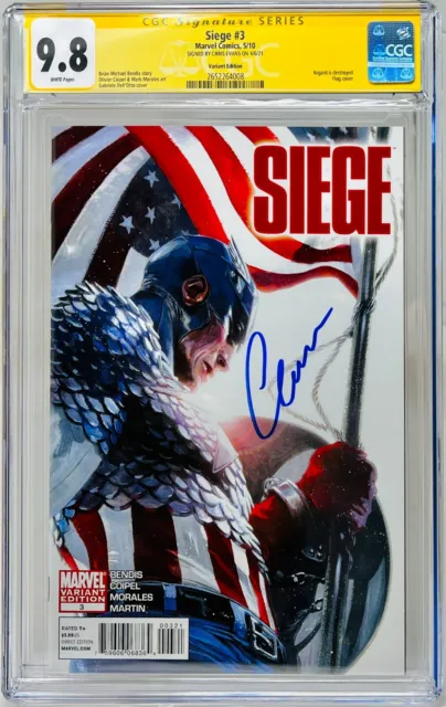 CGC Signature Series Graded 9.8 Siege #3 Variant Signed by Chris Evans