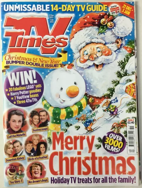 TV Times Christmas & New Year 21 Dec 2013 - 3 Jan 2014 Magazine Vol 221 No 52/1