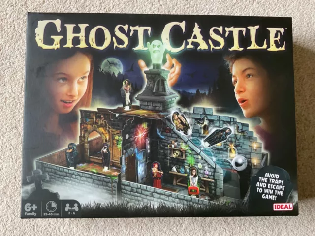 Ghost Castle Board Game 2020 By Ideal Glow In The Dark Family Game -Complete VGC