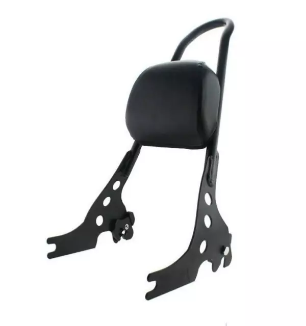 Sissy BAR Con Respaldo Desmontable Tornillo Color Negro para Harley Sportster