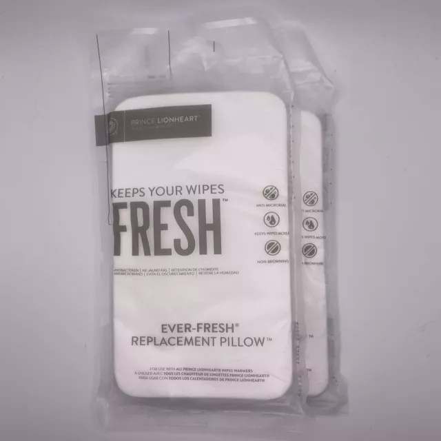 Prince Lionheart 2 Pack Ever-Fresh System Wipe Warmer Replacement Pillows 720206