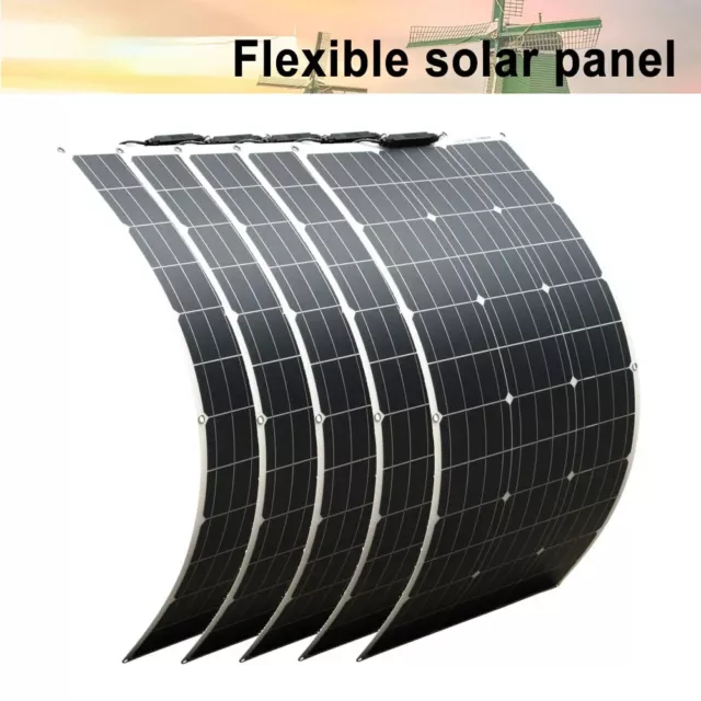 100 300 500Watt Flexibel Solarpanel Solarmodul Mono für Wohnmobil Auto Camping