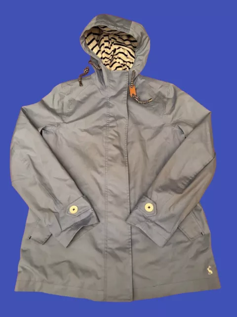 Joules Coast hellblau Regenmantel wasserdicht atmungsaktive Jacke Größe UK8 Baumwolle