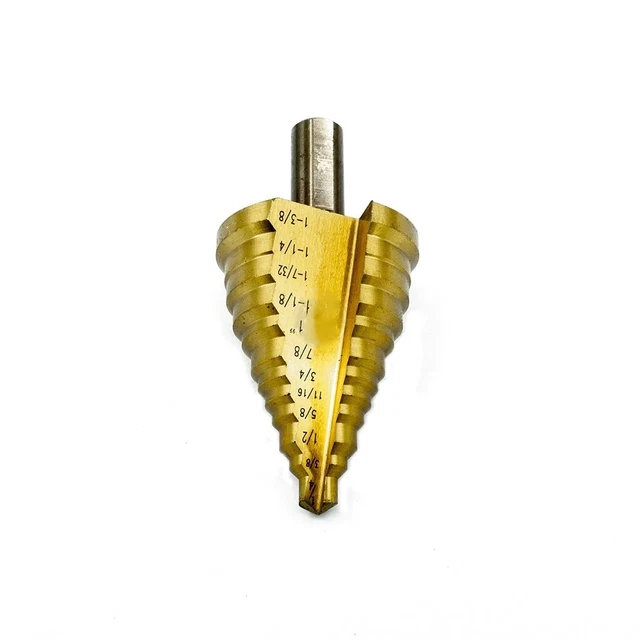 Multi-Step Drill Bit 1/4 to 1 3/8 MSD Round Shaft