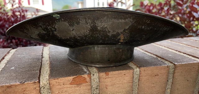 Antique Vintage Metal Scoop Store Scale Tray Pan Holder