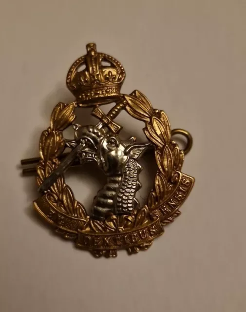 Royal Army Dental Corps RADC Dentist Cap Badge-2 Lugs