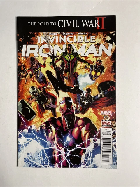 Invincible Iron Man #11 (2016) 9.4 NM Marvel High Grade Comic Book Riri Williams