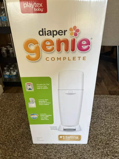 Playtex Diaper Genie Complete Diaper Pail Odor Lock Technology Antimicrobial; eS