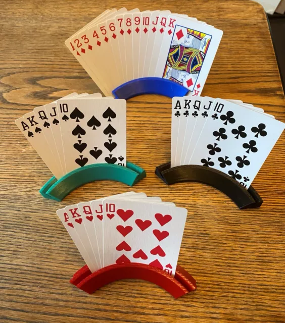 Playing Cards Holder  Card Stand Perfect for Poker, Rummy, Bridge