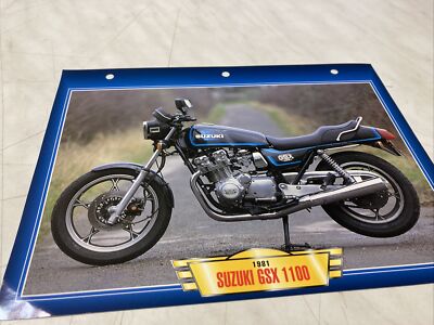 Fiche moto collection Atlas motorbike Suzuki GSX1100 S Katana GSX 1100 1980 