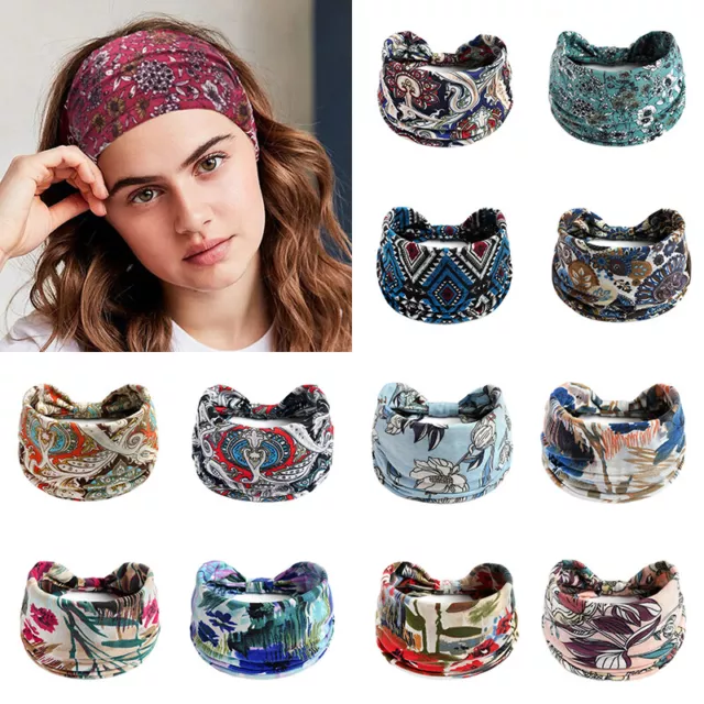 Fasce Per Capelli Boho Da Donna Fascia Elastica Per Turbante Bandane Fasce ▼