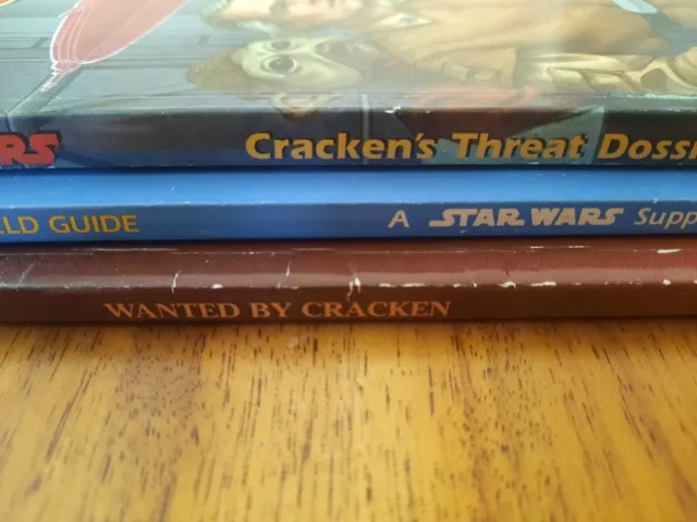 Star Wars RPG 3 Book Lot ~ Cracken's Dossier, Field Guide, Wanted ~ West End 3