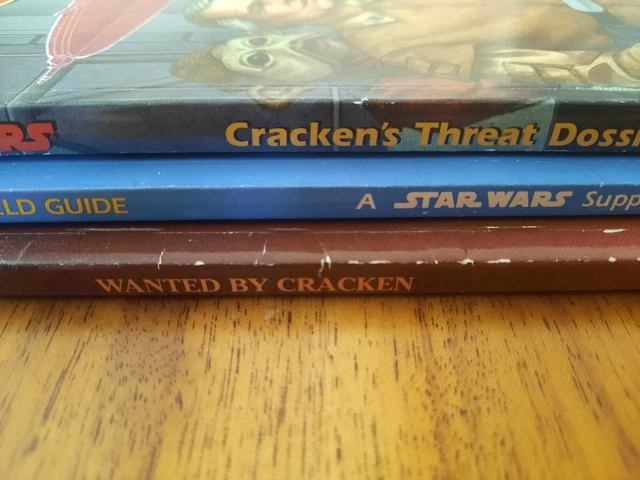 Star Wars RPG 3 Book Lot ~ Cracken's Dossier, Field Guide, Wanted ~ West End 3