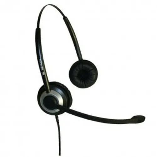 Headset + NoiseHelper: BasicLine TB binaural für für Panasonic - DECT KX-TCD 735