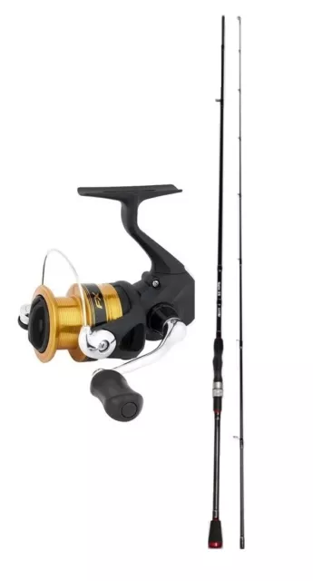 Shimano Eft Set Combinato Spoon Canna Girevole 2,40m 8-25g + Fx 2500 Mulinello