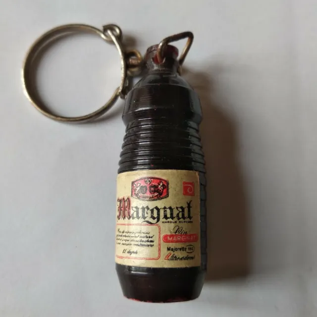 PORTE CLES VINTAGE années 60/70 : bouteille de vin MARGNAT