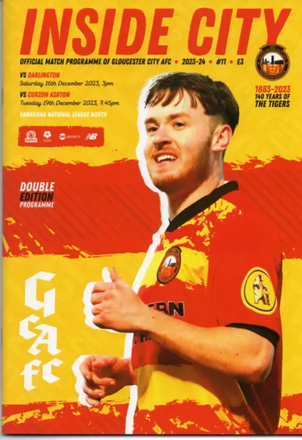 2023/24 - Gloucester City v Darlington & Curzon Ashton Programme