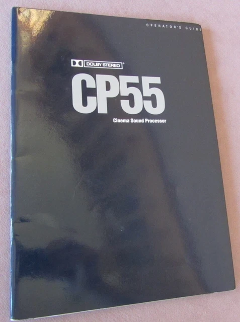 Original Vintage 1985 Dolby CP55 Cinema Sound Processor Operator’s Manual