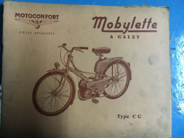 Ancien Catalogue Motobecane Pieces Detachees Mobylette Type Cg