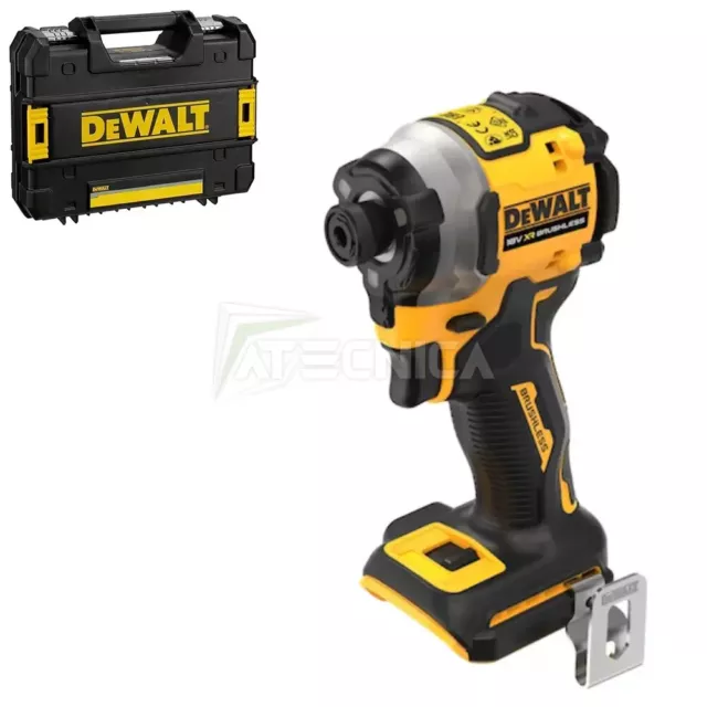 Kit Destornillador Pulsos 1/4 a Batería DEWALT DCF850NT-XJ 18V Solo Cuerpo +