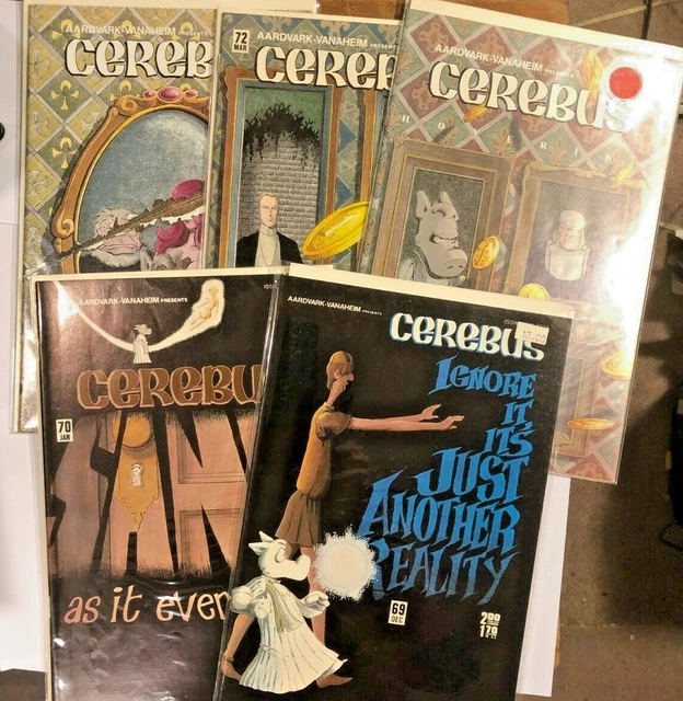 Cerebus #69-73, Dave Sim,  Aardvark- Vanaheim SUPER NICE comic books- free ship!