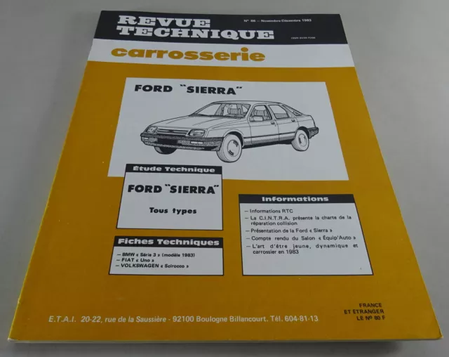 Reparaturanleitung Revue Technique Modell: Ford Sierra  Stand 12/1983