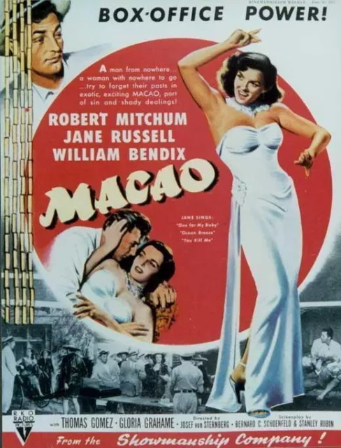 71776 Macao Movie Jane Russell, Robert Mitchum Wall 36x24 POSTER Print