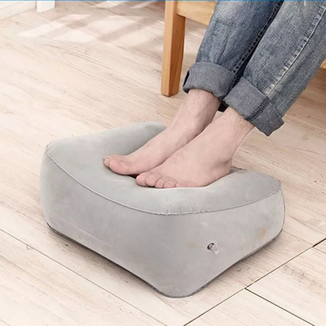 Inflatable Office Travel  Home Footrest Leg Foot Rest Cushion Pillow Pad Leg Up