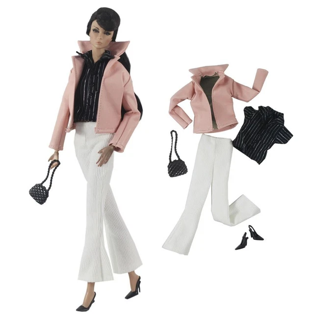 Handmade Plush Coat Pants Casual Wear Winter Wear Dresses  29~32cm Doll