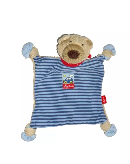 Sigikid Schmusetuch Bär Teddy Teddybär blau braun Hund Tuc Töff Töff mit Auto