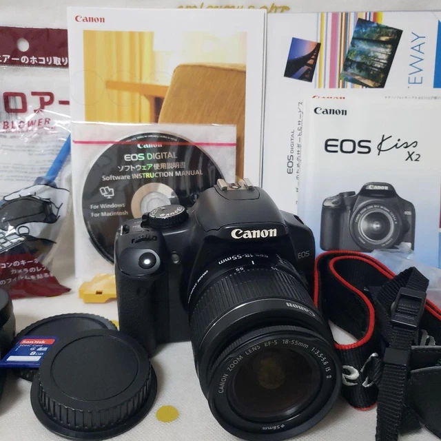 CANON EOS KISS X90 Camera Kit with EF-S 18-55 IS II Lens From