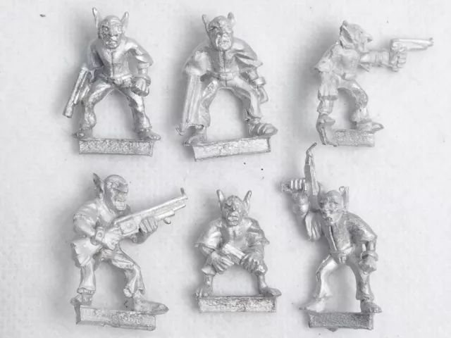 Macrocosm 28Mm Sci Fi Goblin Grem Gremlings X 6 . Brown 157