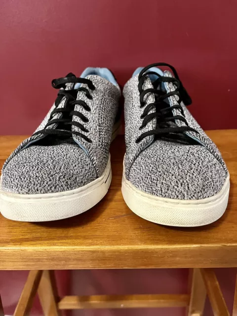 TED BAKER LONDON Chinat Sneaker Shoes Gray Knit Lace-Up Men’s Size 10 ...