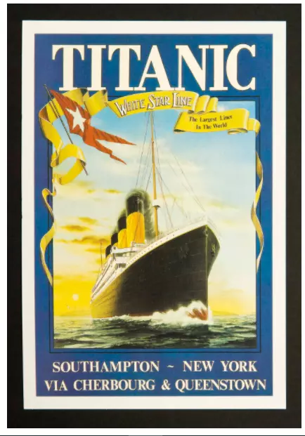 RMS Titanic - White Star Line Sunrise Southampton New York A3 Poster Free UK P/P