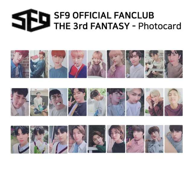 SF9 Fan Club Fantasy 3rd term Official Photocard Member Set 3PCS KPOP K-POP