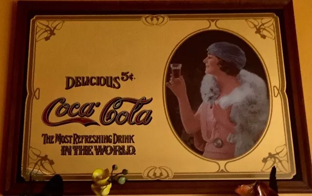 Quadro Specchio Coca Cola Vintage cm 80x60 Quadro Specchio Coca Cola Vintage cm 80x60