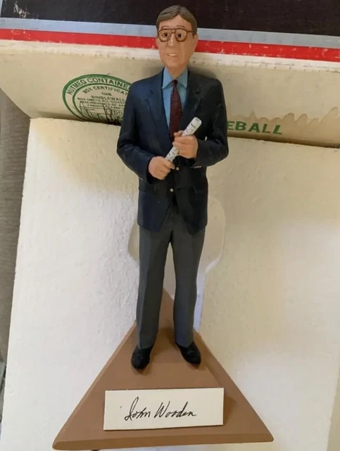 JOHN WOODEN autograph figurine with original Gartlan COA #ARTIST PROOF EDITION
