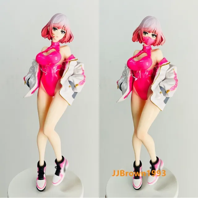 Sexy Anime Fashion Girl PVC Figure Toy Double Heads Statue New No Box 8in