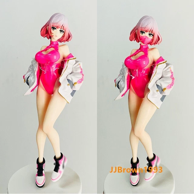Sexy Anime Fashion Girl PVC Figure Toy Double Heads Statue New No Box 8in