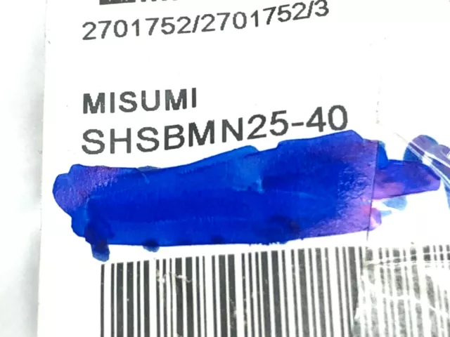 MiSUMi SHSBMN25-40 Shaft Support Bottom Mount Wide Slit 25mm Bore 40mm Height 3