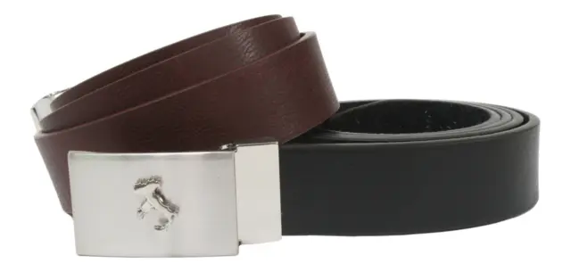Italy Outline Map Leather Belt with Metal Buckle Black or Brown Gift 589