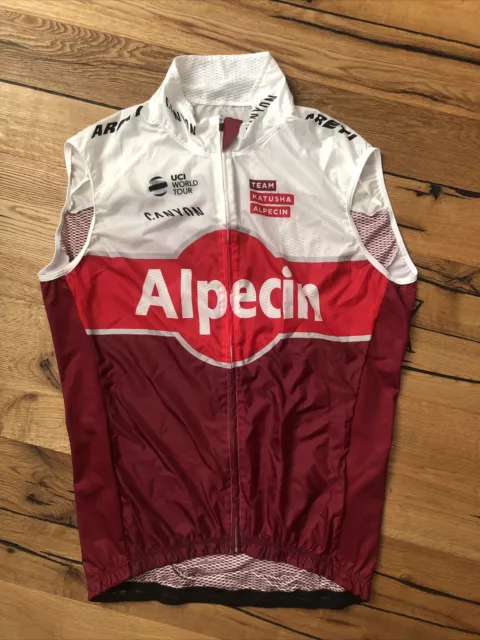 NEU Team Katusha Alpecin TKA Rad Weste Wind Vest Gr. 4 (L)