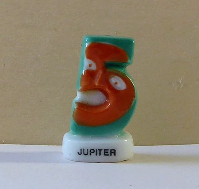 2004 " 5 " Jupiter Fève Les Chiffres Planètes 