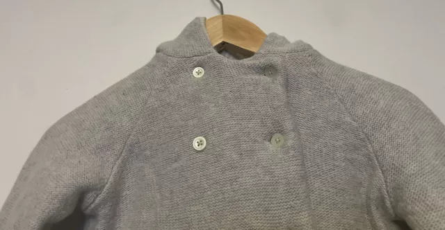 Country Road Baby Boy Knit Jacket Cashmere Wool Blend Hood Sz 2 (18-24 Months) 2
