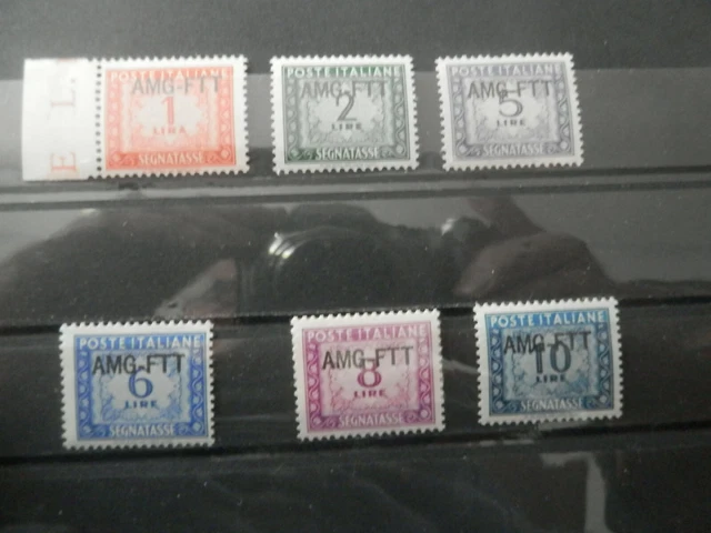 AMG Italy Trieste FTT 1947-52 POSTAGE DUE ISSUE $c #   MNH VF Short Set see Desc