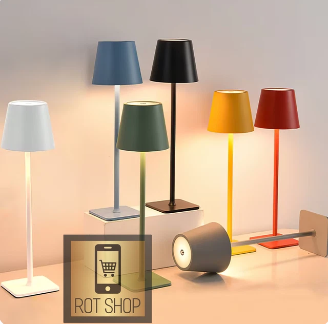 Lampada Da Tavolo Led Ricaricabile Touch Senza Filo Carica Usb Da Bar Ristorante 85984502