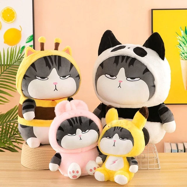 de chat de dessin animé Jouets en peluche pour chat Animaux en peluche Kawaii