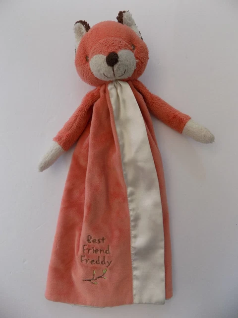 Bunnies By The Bay Best Friend Freddy Fox Baby Security Blanket Satin Lovey