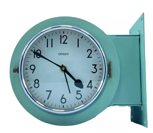Sklave Uhr Citizen 2221 Schiff Master Doppel Seite Rund Dial Batterie Betrieben