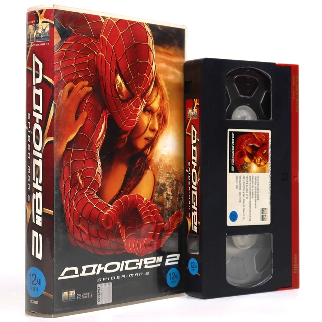 SPIDER-MAN 2 (2004) Korean VHS Rental [NTSC] Korea Tobey Maguire Marvel ...